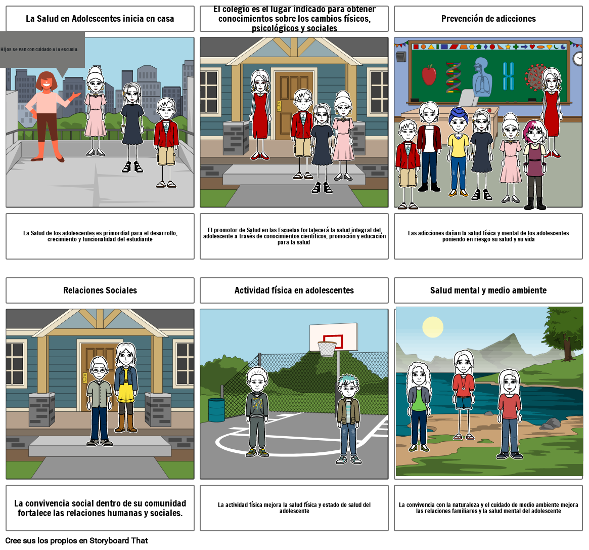 Salud integral del adolescente Storyboard by 4ccd21b5