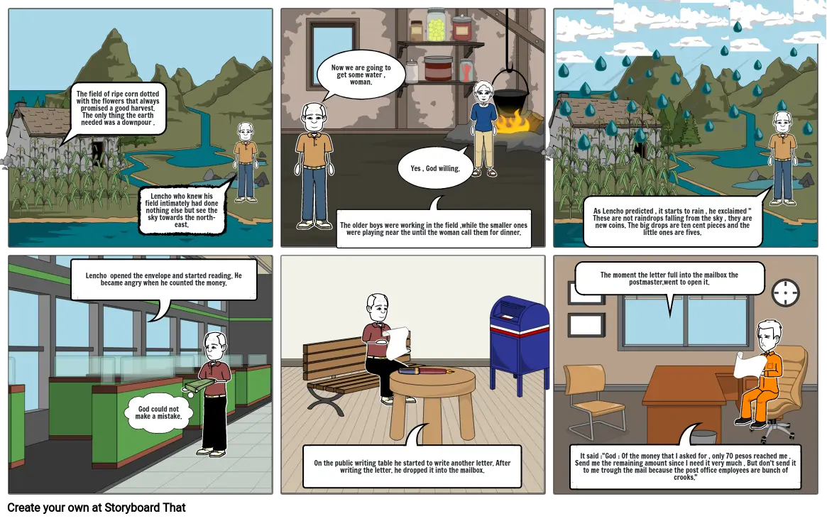 English activity story board