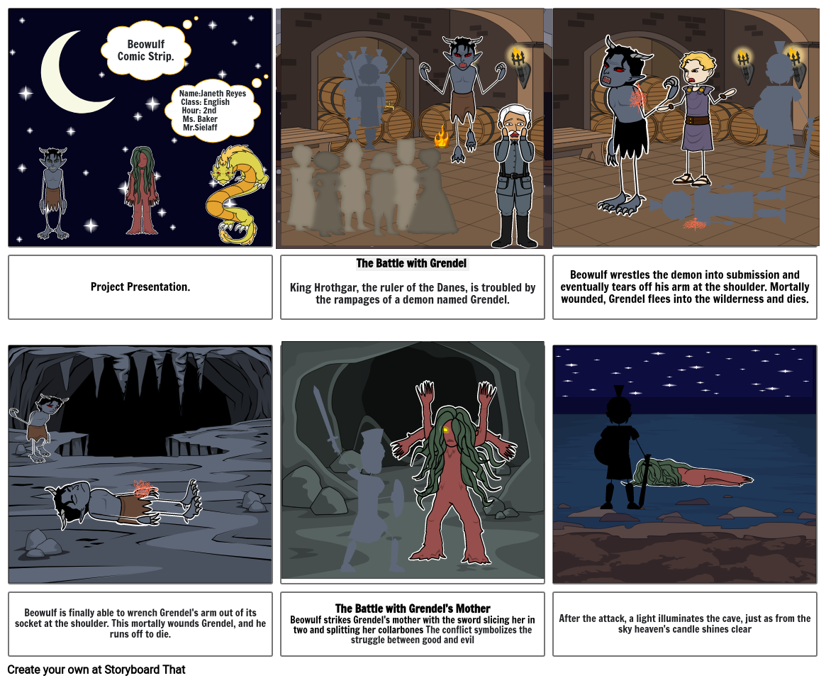 Beowulf Storyboard By D B