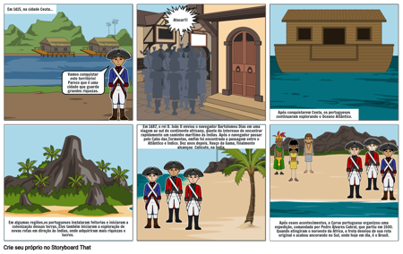 História em Quadrinhos - História - Grandes Navegações - 3° Bimestre - Cont