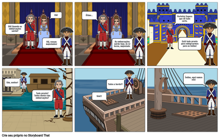 História em Quadrinhos - História - Grandes Navegações - 3° Bimestre