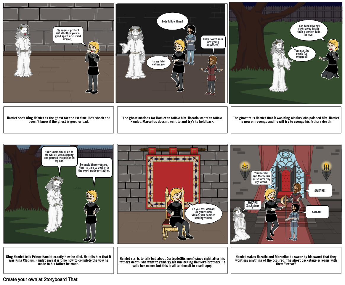 Hamlet Storyboard by 4d90683a