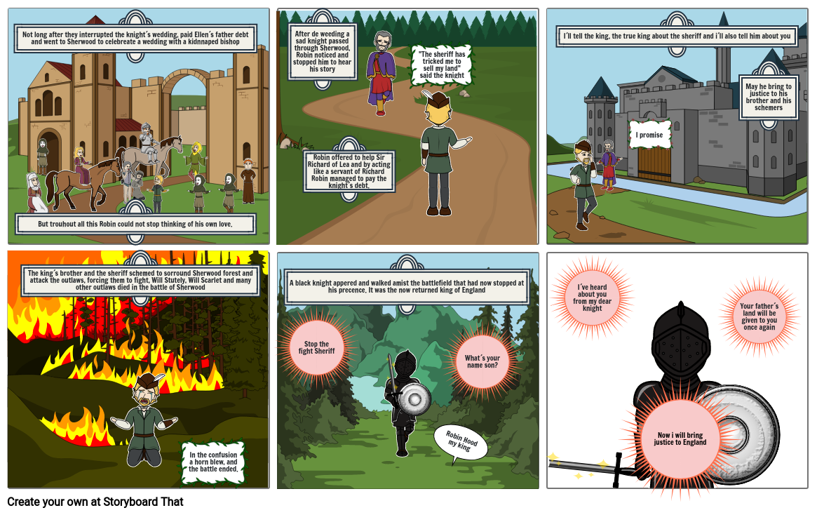 Robin Hood; quinta parte Storyboard by 4dbf080b