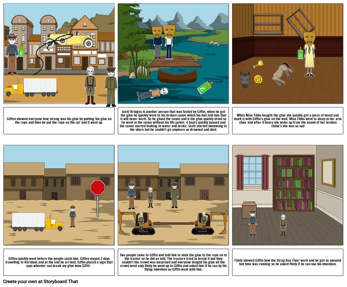 Giffen’s great glue Storyboard by 4df2aad3