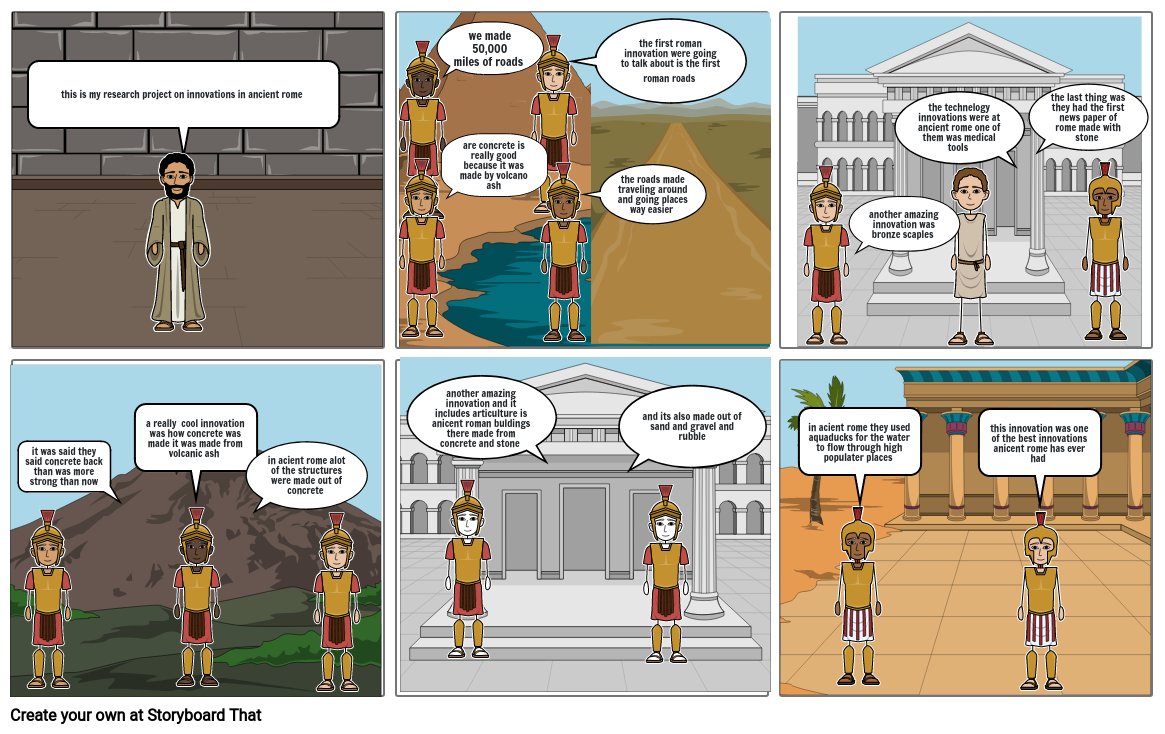 anicent rome Storyboard by 4e11704d