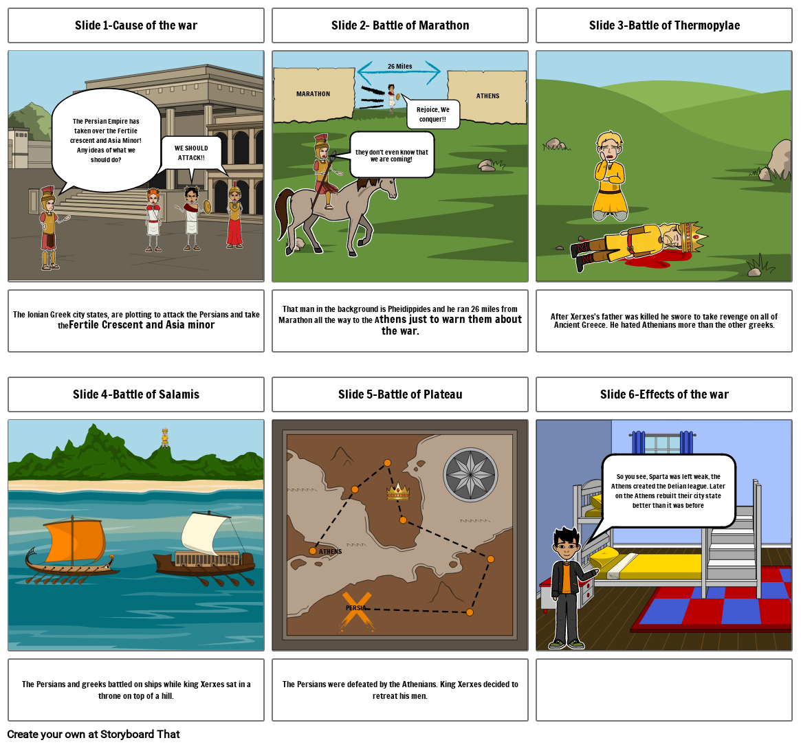 the Persian war Storyboard par 4e495020