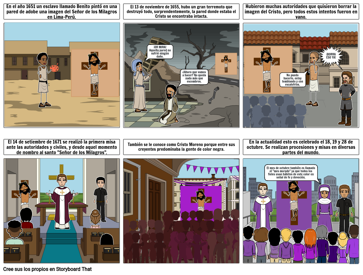 El Señor de los Milagros Storyboard por 4f0c479d