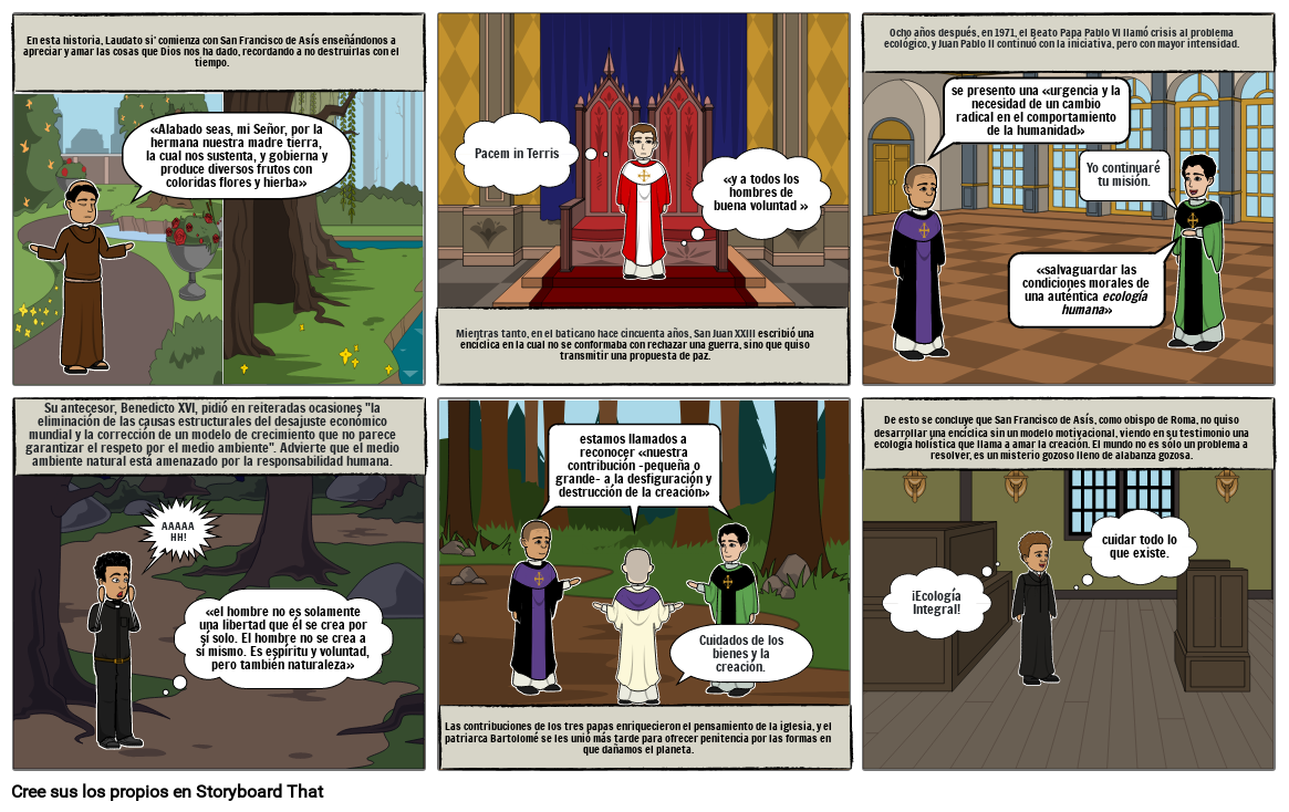 Comic Laudato Si Storyboard By 4f1deb05