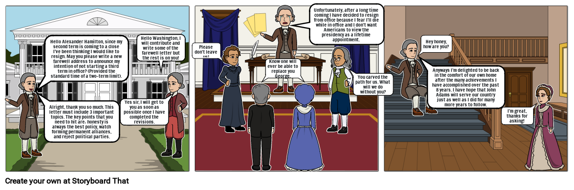 Washington&#39;s Farewell Address Cartoon