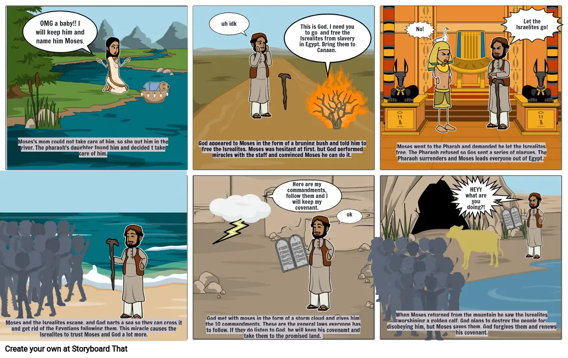 Moses storyboard