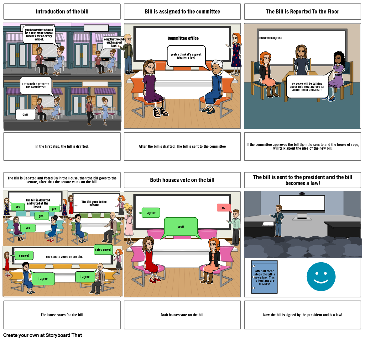 Comic Strip Storyboard by 4f6619ff