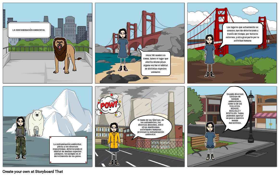 La Contaminación Ambiental Storyboard By 4f9e320d