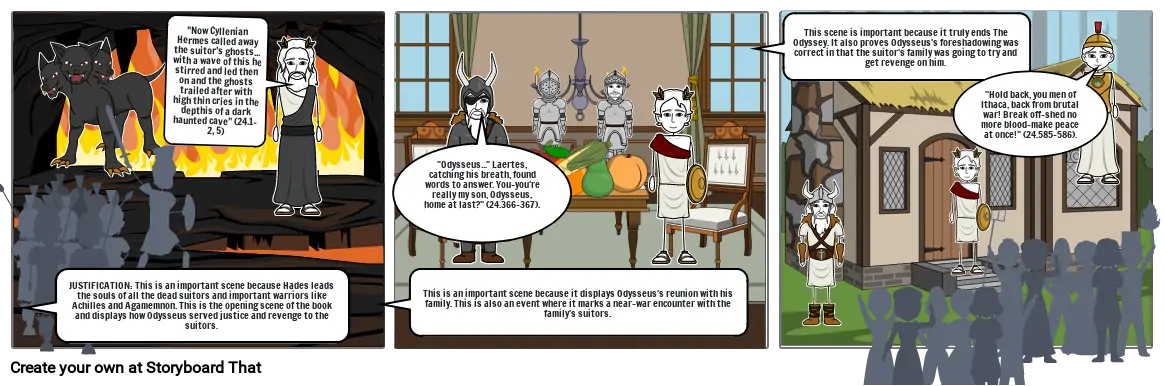 Significant Moments in Book 24 The Odyssey