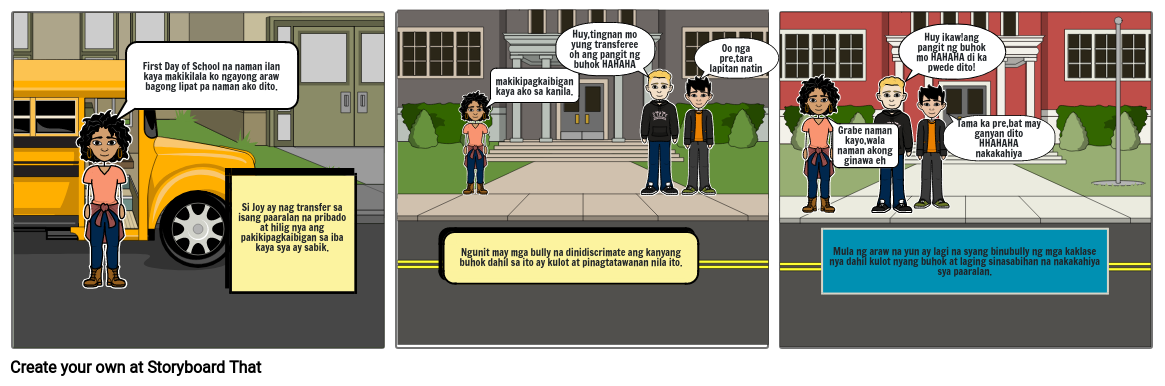 Ang Diskriminasyon Storyboard by 4ff2a411