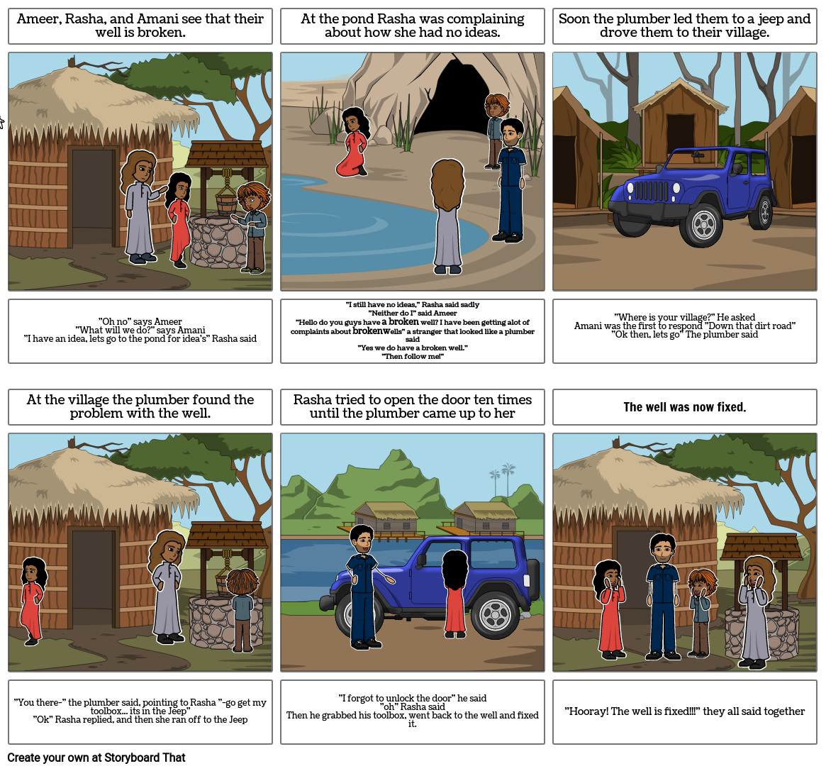 Broken Well Storyboard By 501a818f