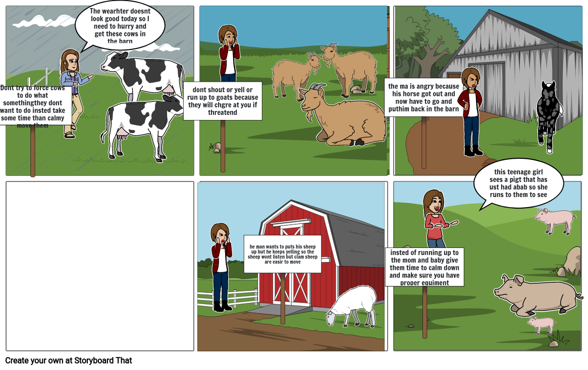 Agriculture comic strip Storyboard by 5028a245