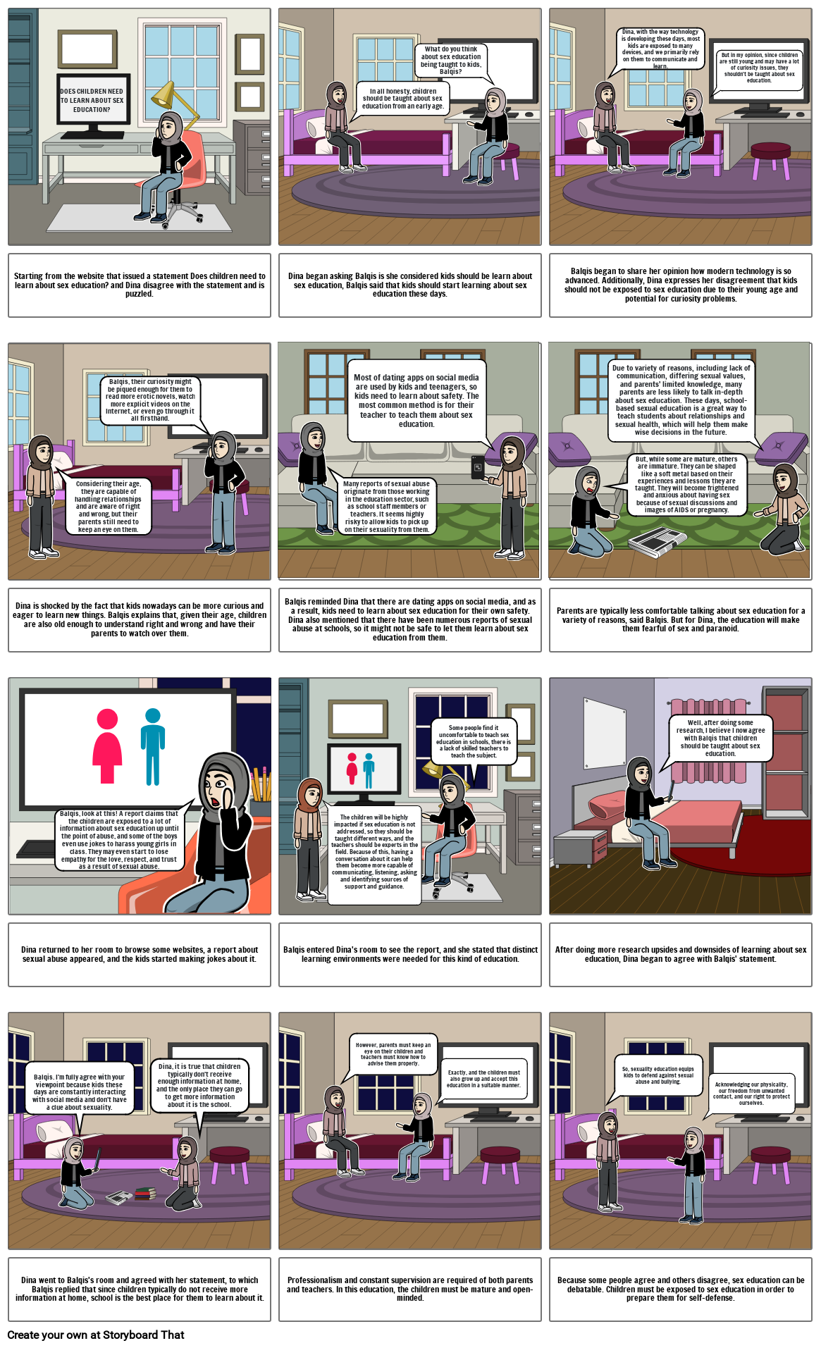 storyboard (sex education) Раскадровка по 5028aae6