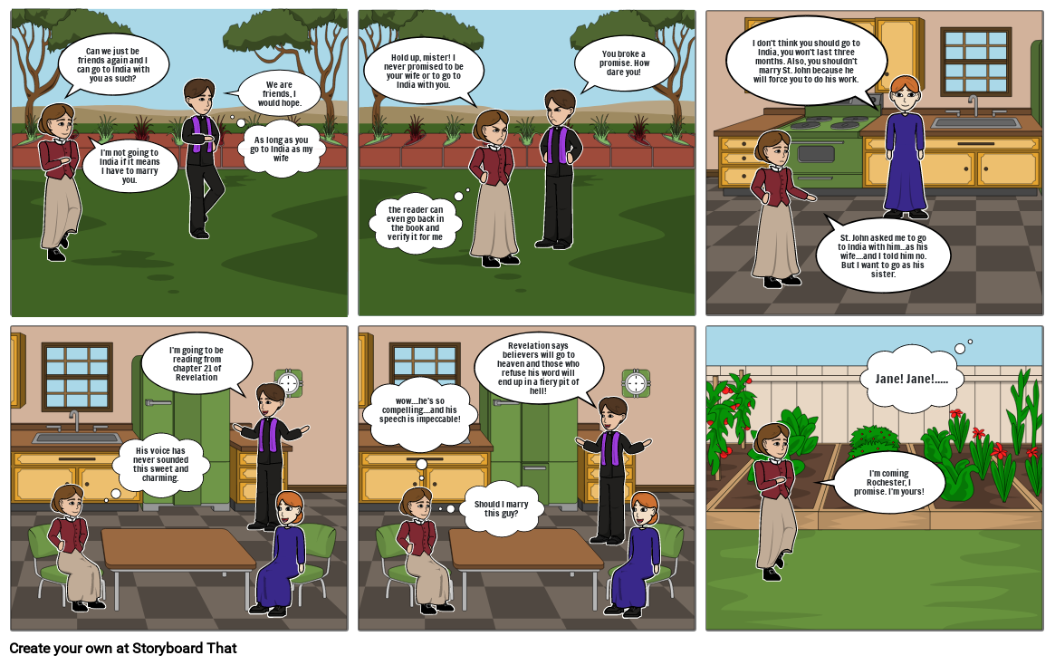 English Comic Strip Storyboard by 502b5b0d