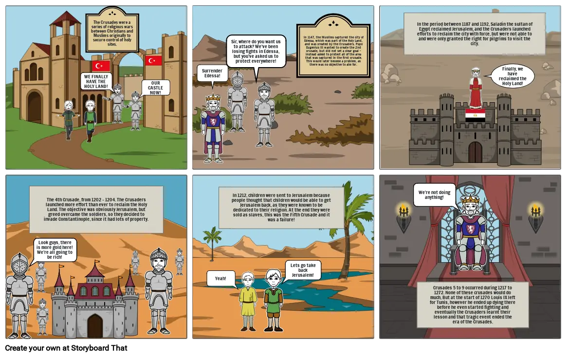 Crusades Storyboard