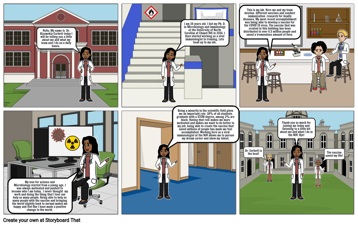 StoryBoard: Kizzmekia Corbett Storyboard by 5042e8c4