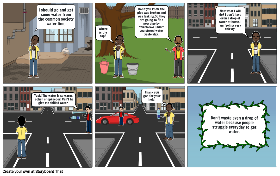 save-water-to-live-better-storyboard-by-50532636