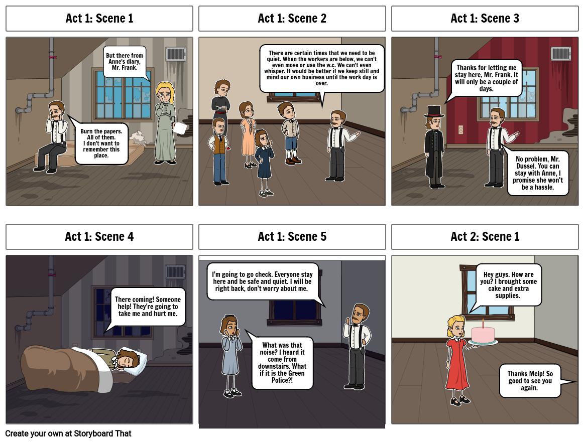 Anne Frank Storyboard By 505bbfd5