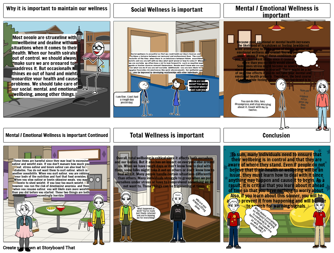 Module 1: Total Wellness Storyboard by 50e9f43b