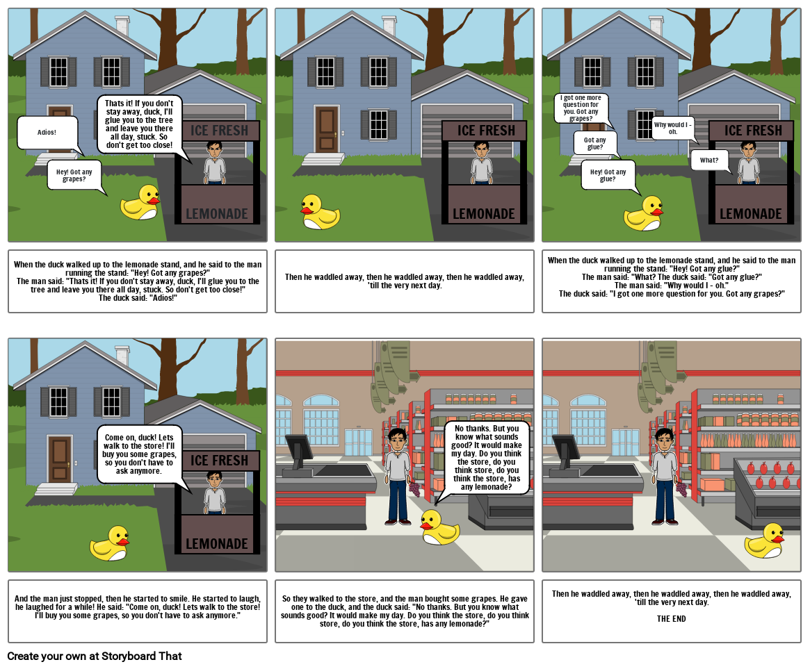 The Duck 2 Storyboard by 5107bab6