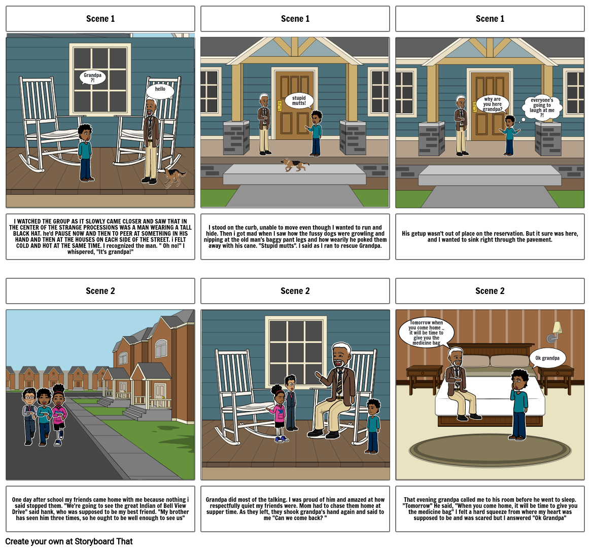 THE MEDICINE BAG Storyboard by 518e60b9