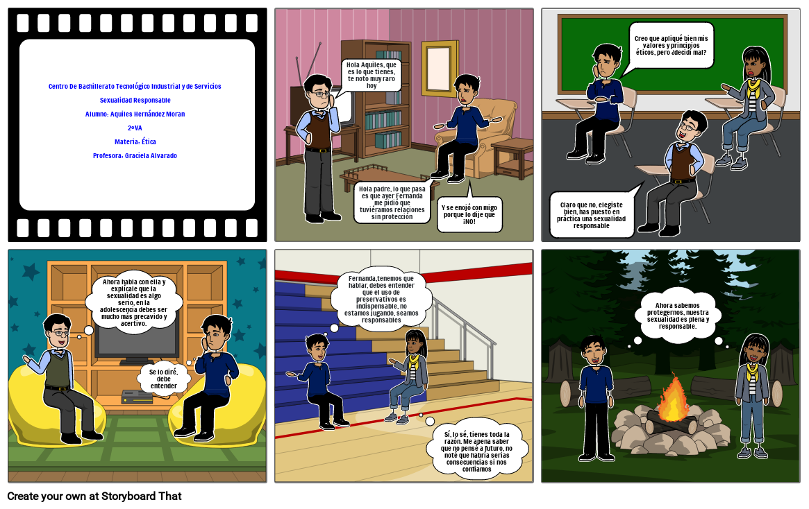 Sexualidad Responsable Storyboard By 51a47d8a 5050