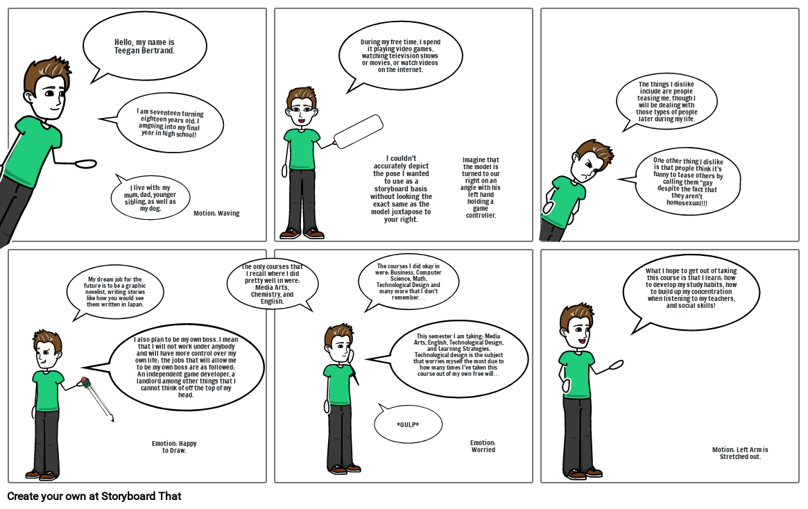 comic strip about assignment