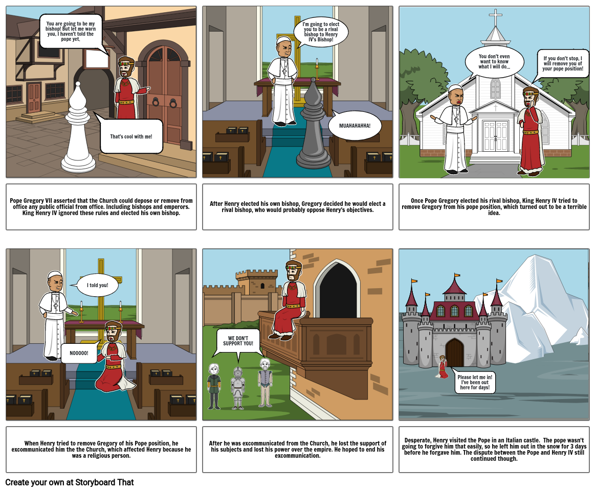 Popes VS Monarchs Storyboard von 529fbd10