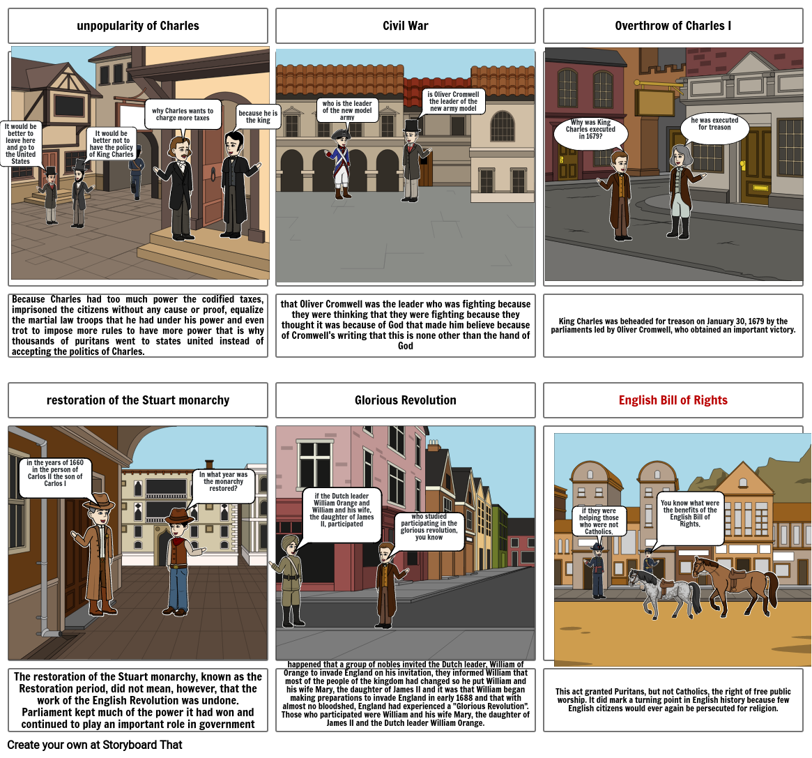 English Civil War Storyboard By 52af9f39