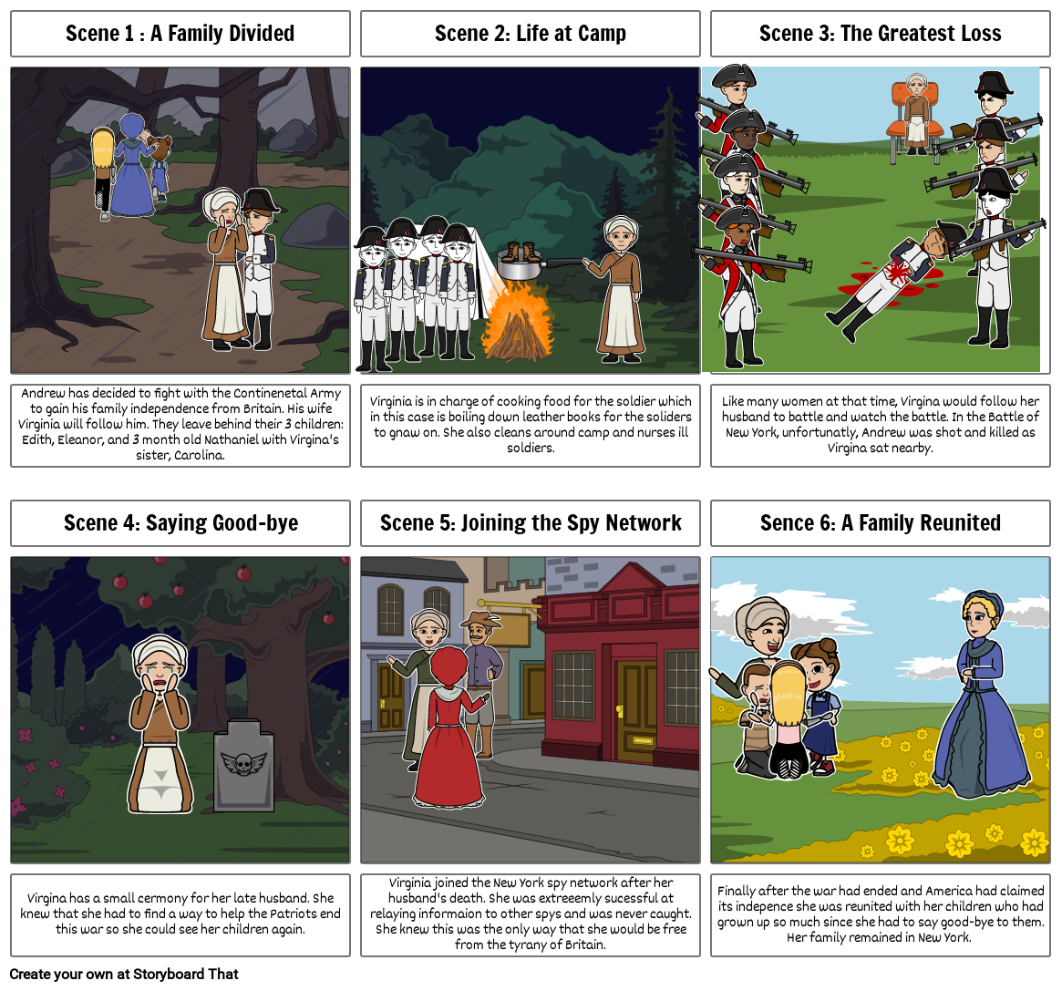 American Revolution Storyboard - Steidinger Storyboard