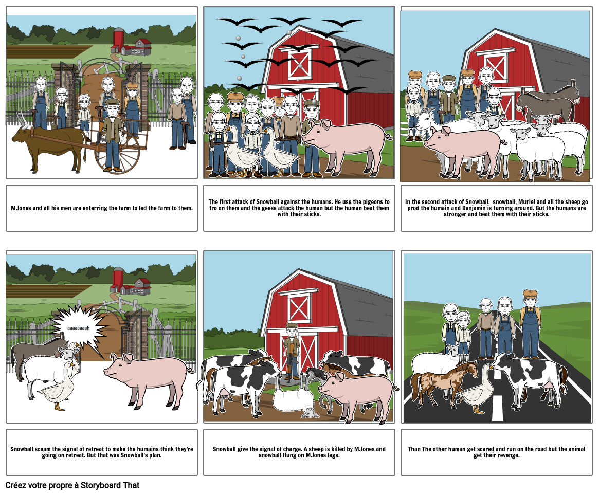 Animal Farm Storyboard by 52f9f4bd