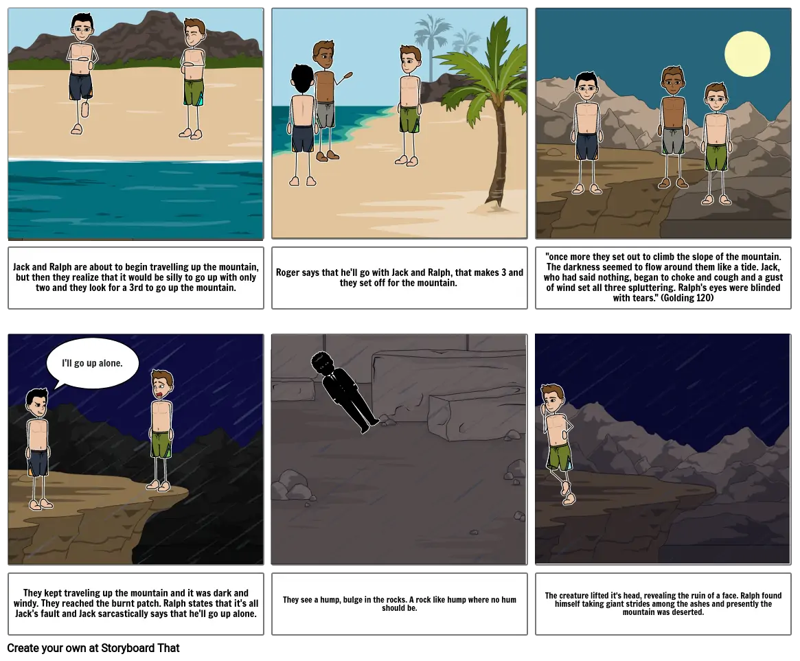 Ch. 7 LOTF Story Board