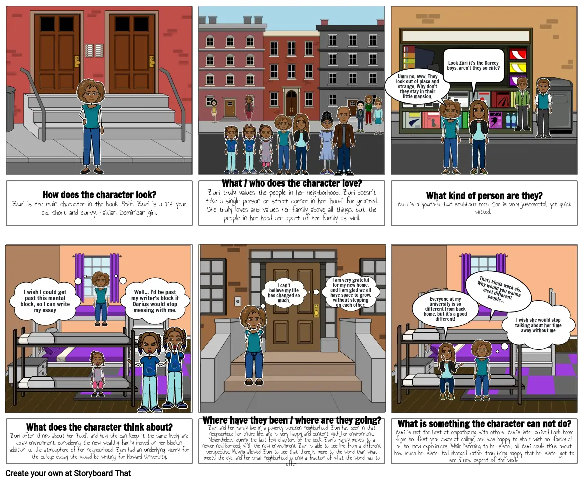 Final Exam Pride StoryBoard