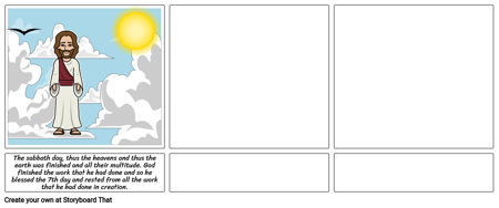 7 Days of Creation - Comic Strip (last slide)