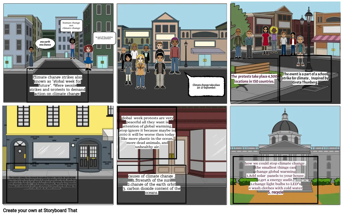 Storyboard climate change