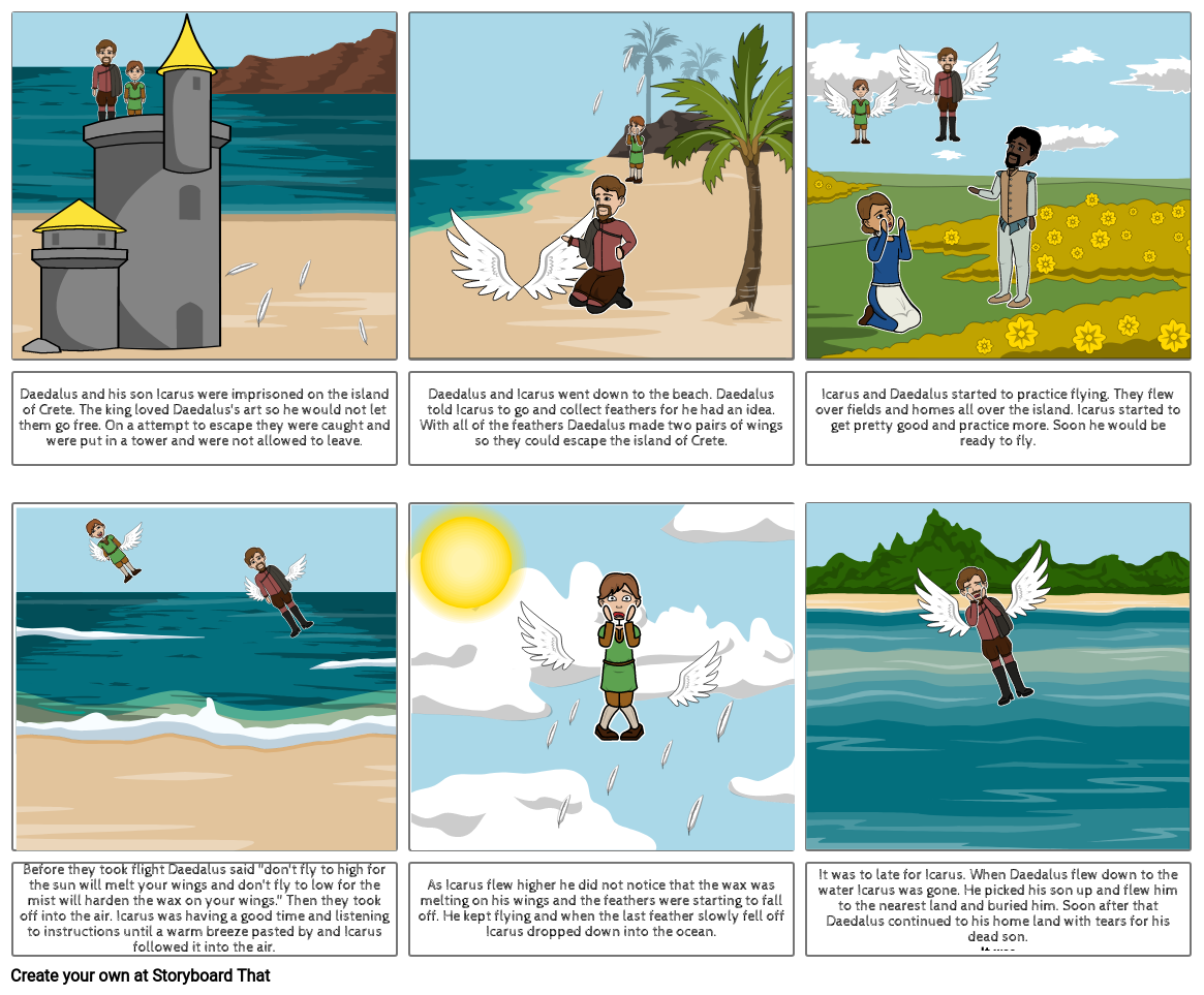 Icarus comic Storyboard by 53aadcc2