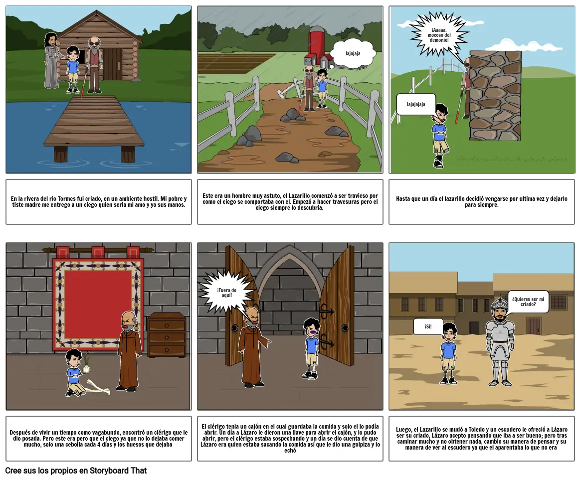 LAZARILLO DE TORMES 1 Storyboard por 545c5d92