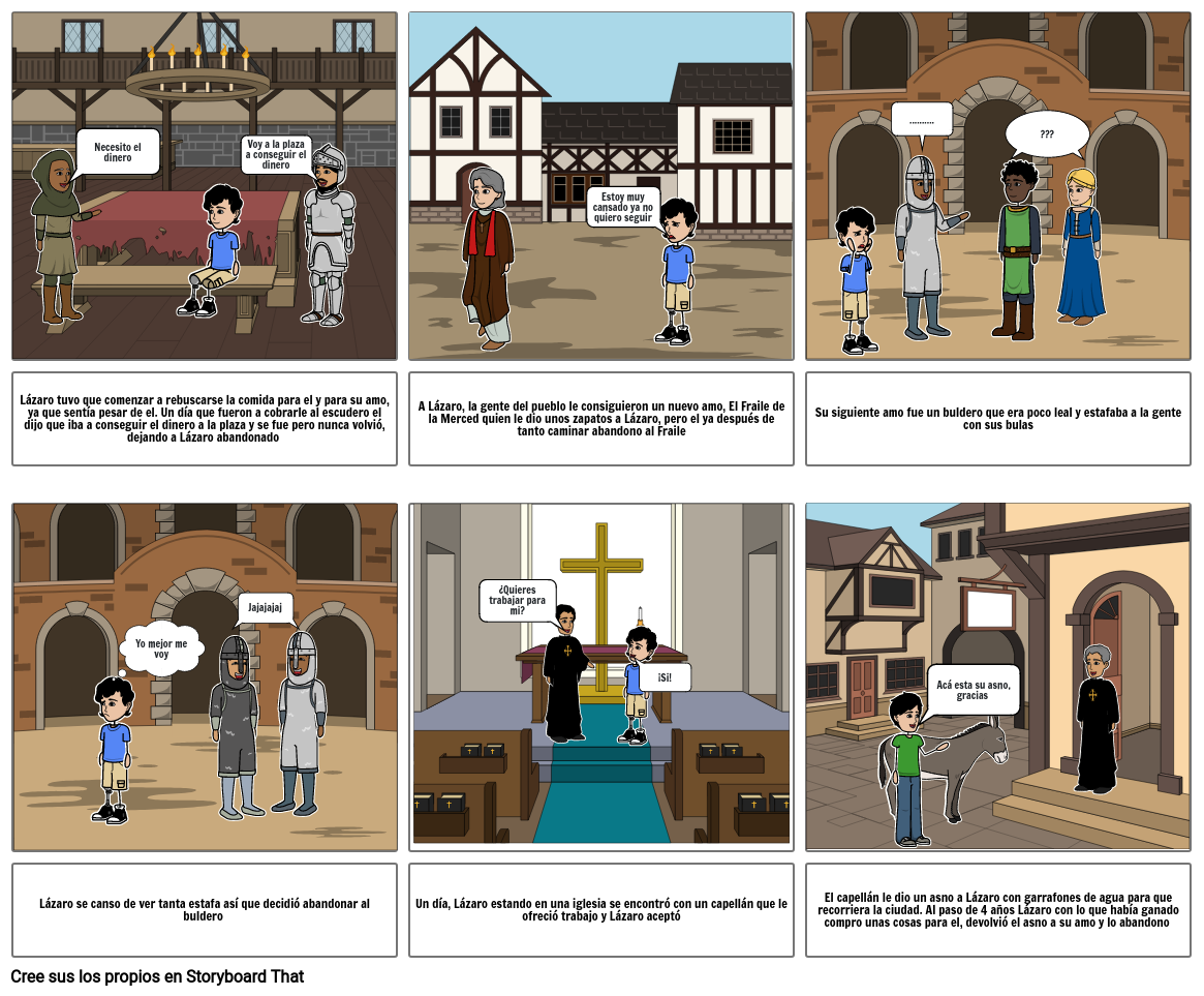 LAZARILLO DE TORMES 2 Storyboard by 545c5d92