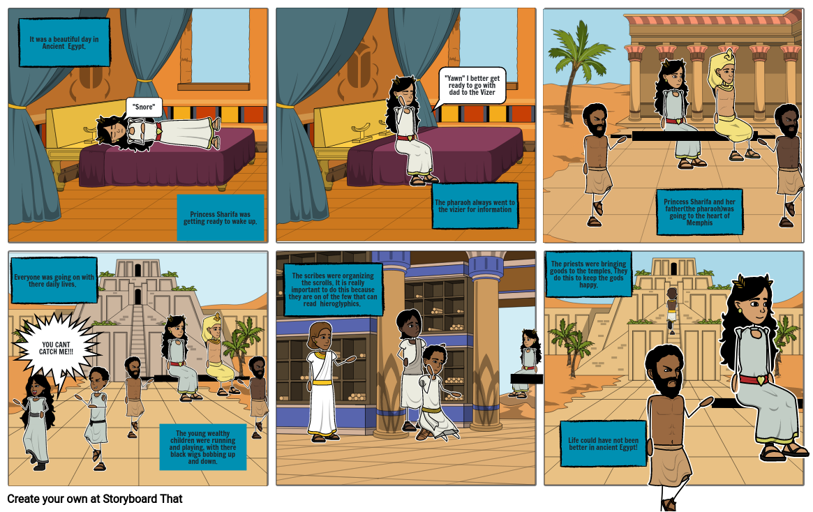 Two Sides Life In Ancient Egypt Storyboard By 546e017c