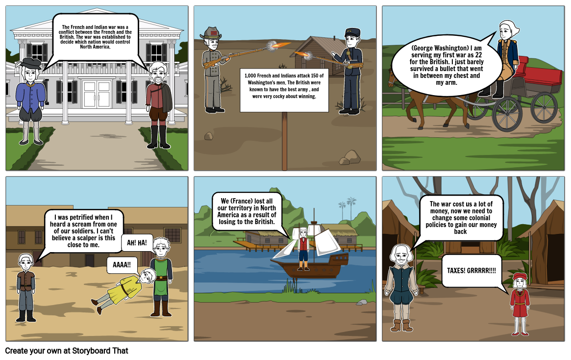 French and Indian War Storyboard by 5484279d
