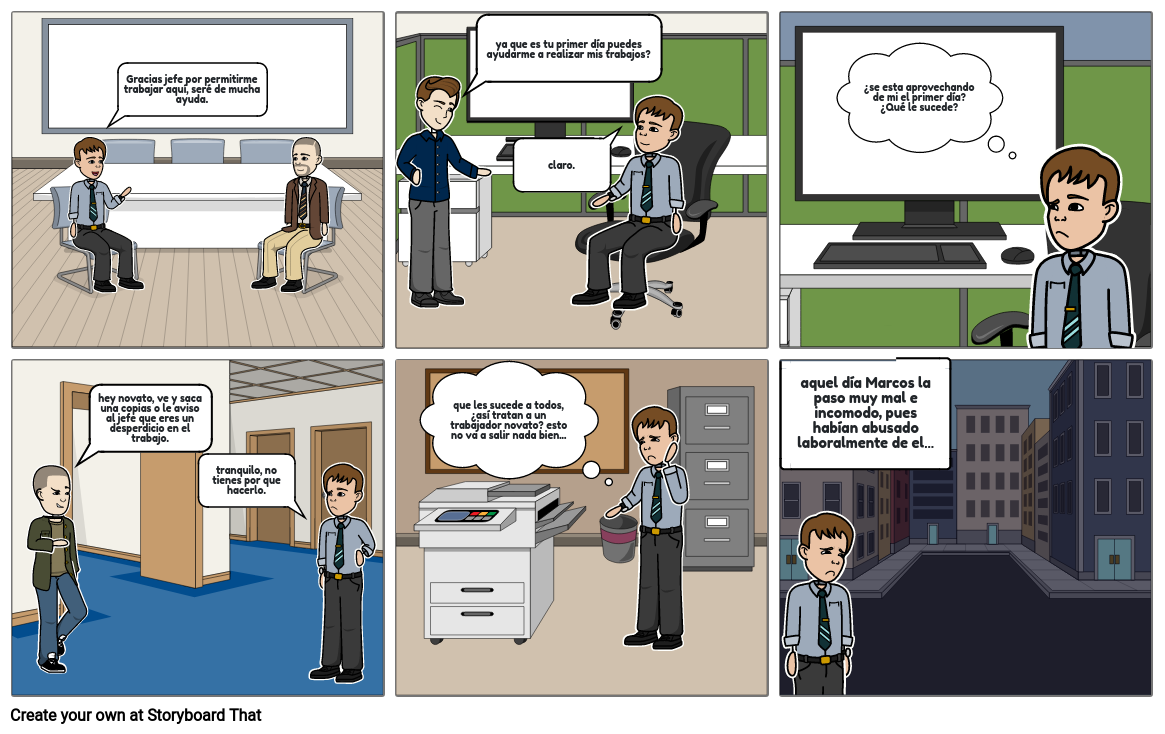 Abuso Laboral Storyboard By 548fc56b