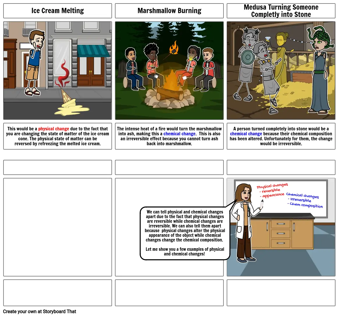 Physical vs. Chemical changes part 2