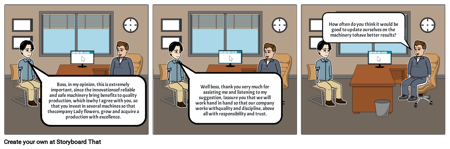 Dialogue “Evaluating product and service”