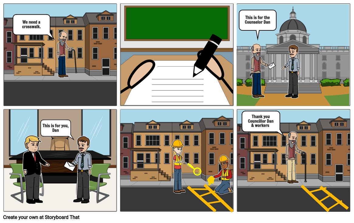 Local government (crosswalk) Storyboard by 54ea3615