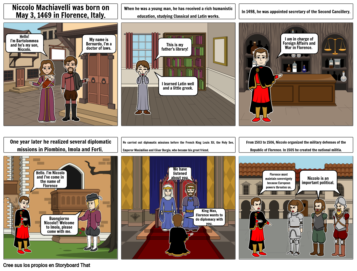 Niccolo Machiavelli Storyboard por 5514e0df