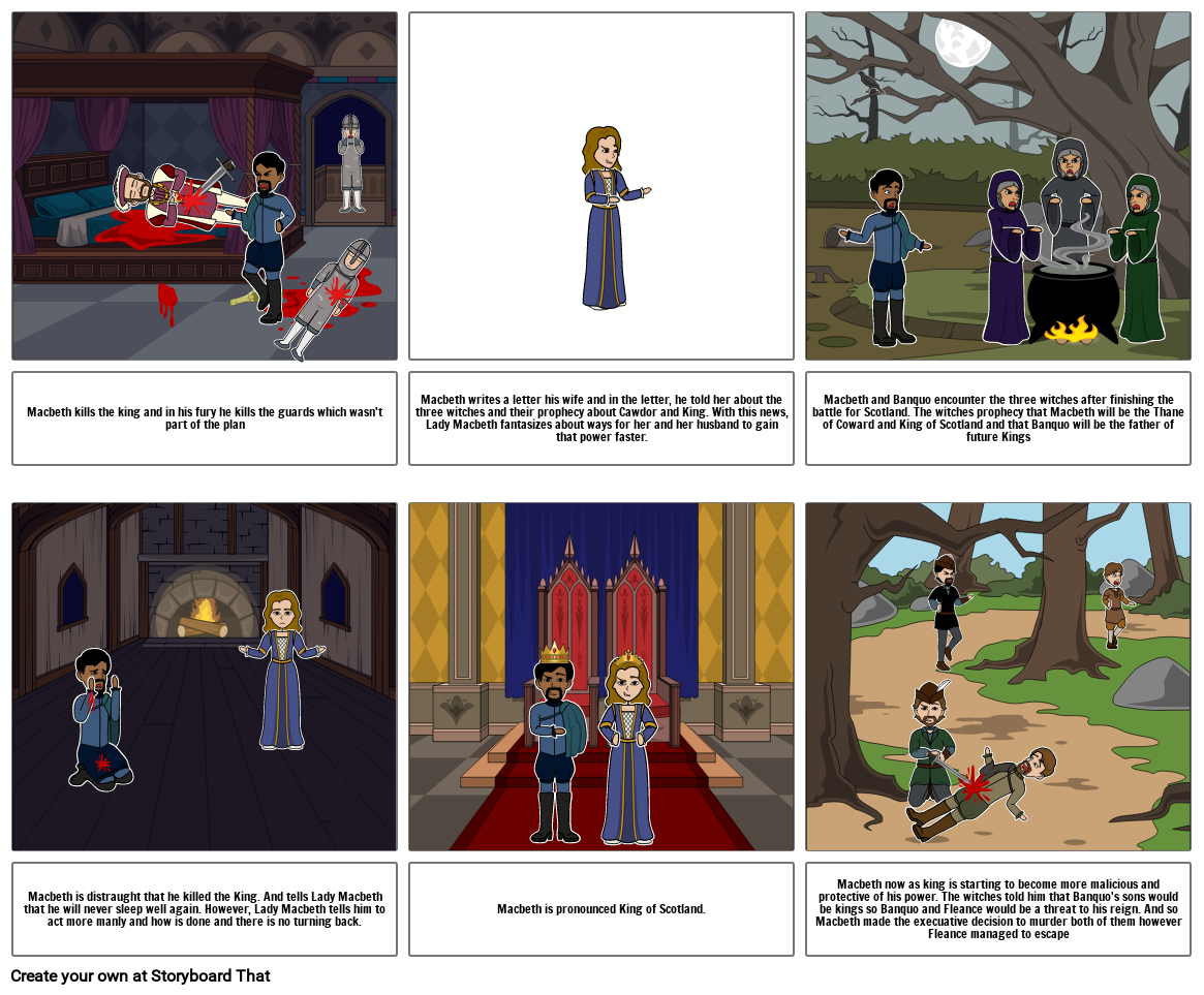 Macbeth 2 Storyboard by 558cb09b